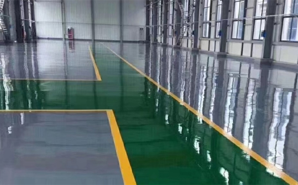 幸福路街道环氧自流平地坪